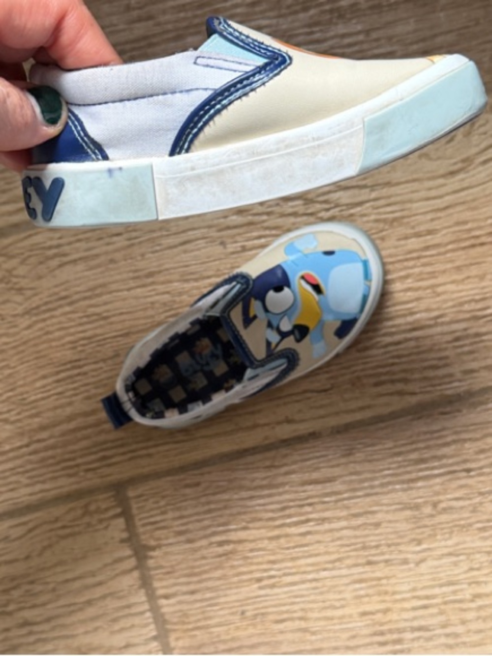 Toddler 8 bKids Slip-On Shoes with Colorful Bluey  - Blue & Orange - Picture 5 of 6